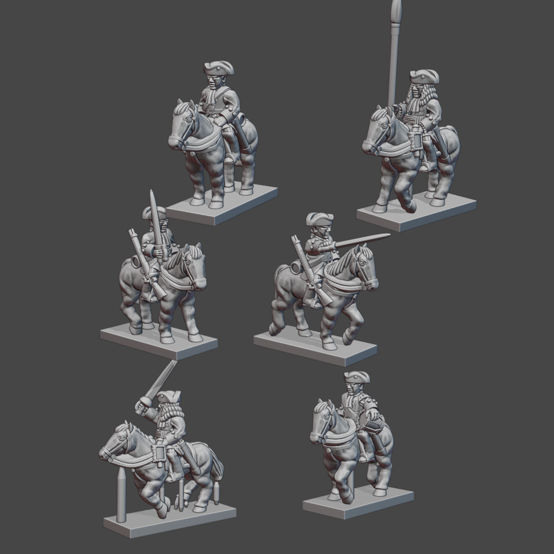 6-15mm WSS Early British Dragoons WSS-GB-2